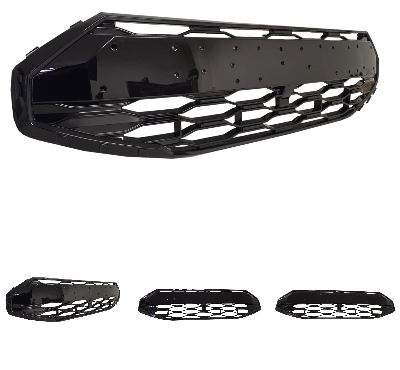 Raptor Grille met 4 letters | Ford Transit Custom 2024+ - Mat zwart
