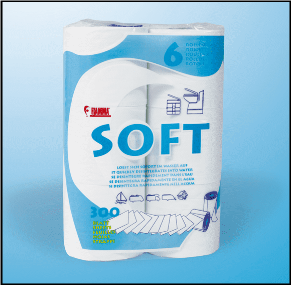 Fiamma Soft, papier toilette en rouleaux de 6