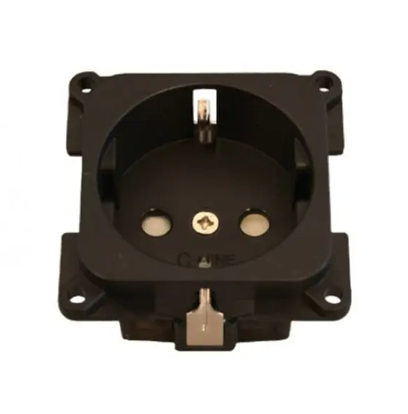 Stopcontact 230v inbouw presto zwart