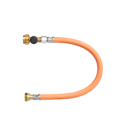 Gok gas hose, 45 cm, G12, safety valve, LPG