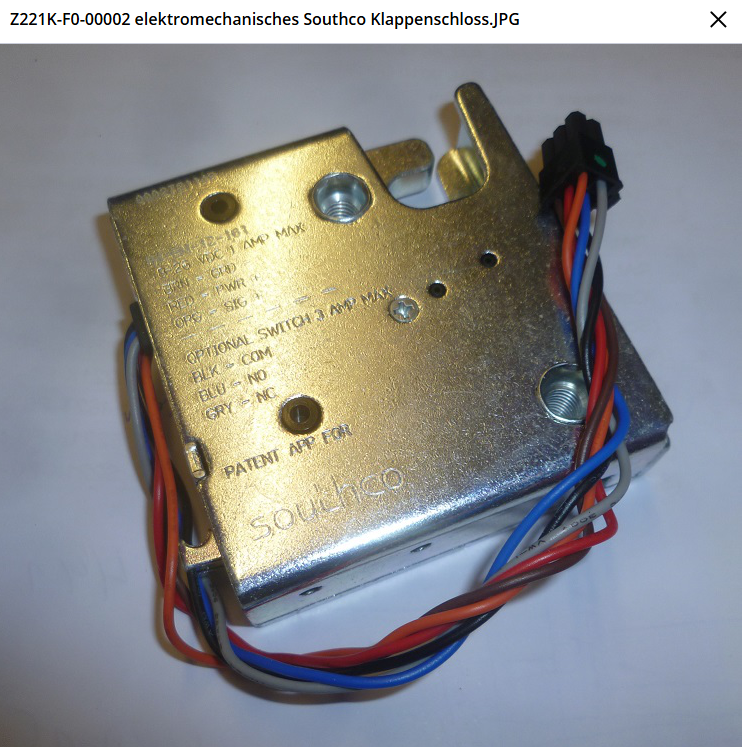 Slotmechanisme zijkleppen centurion