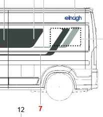 Sticker Elnagh VAN streep onderaan linksachter (NR7)
