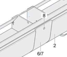 kastdeur wit 289x472,85mm