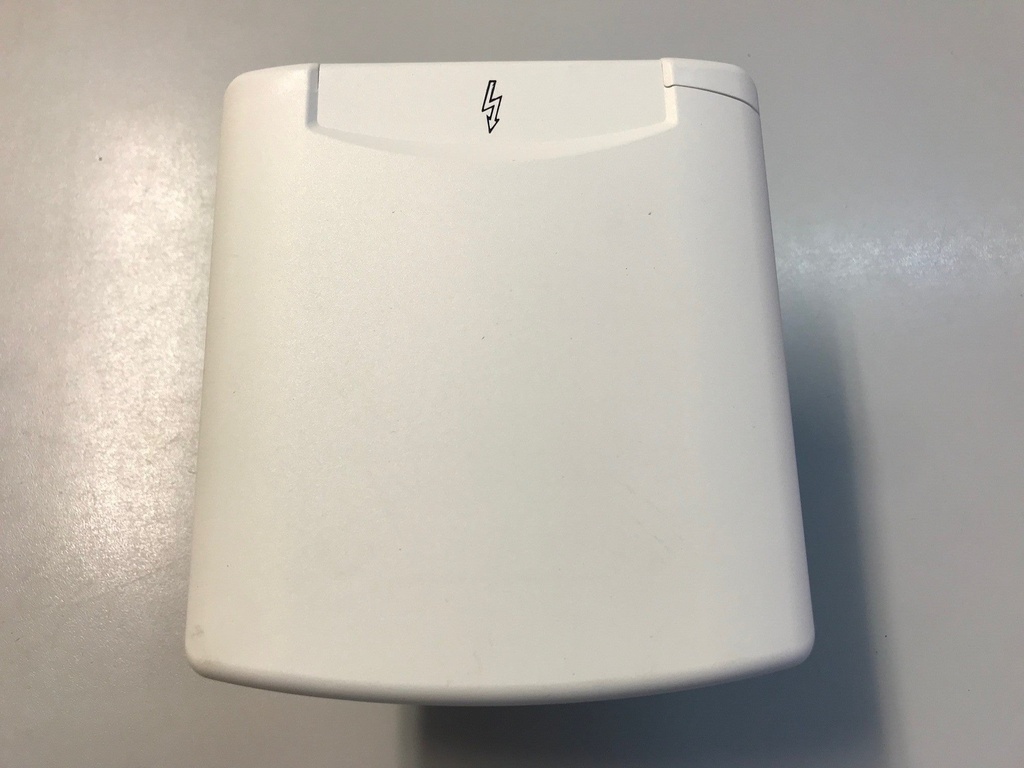 Gas inbouwdoos design wit magnetisch