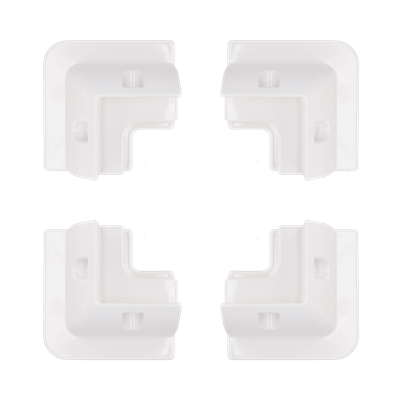 Supports de fixation pour panneaux solaires (4) Solara (523-537) Blanc 4 x supports d'angle Solara