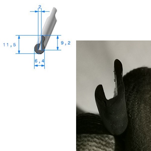 rubber rokdelen profiel 297