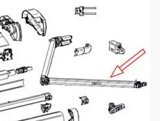 Thule 6300 Rechter spring Arm 3.0-5.0