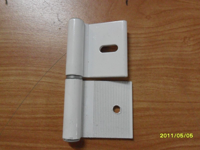 Scharnier 2-delig kleur wit set