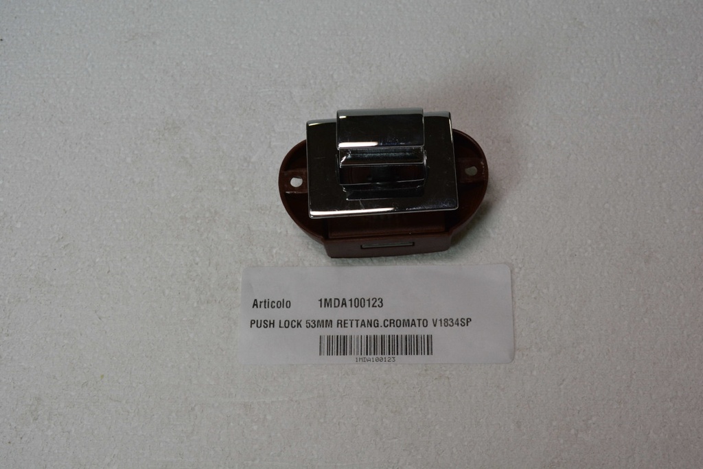 Bouton-poussoir chromé 53 mm