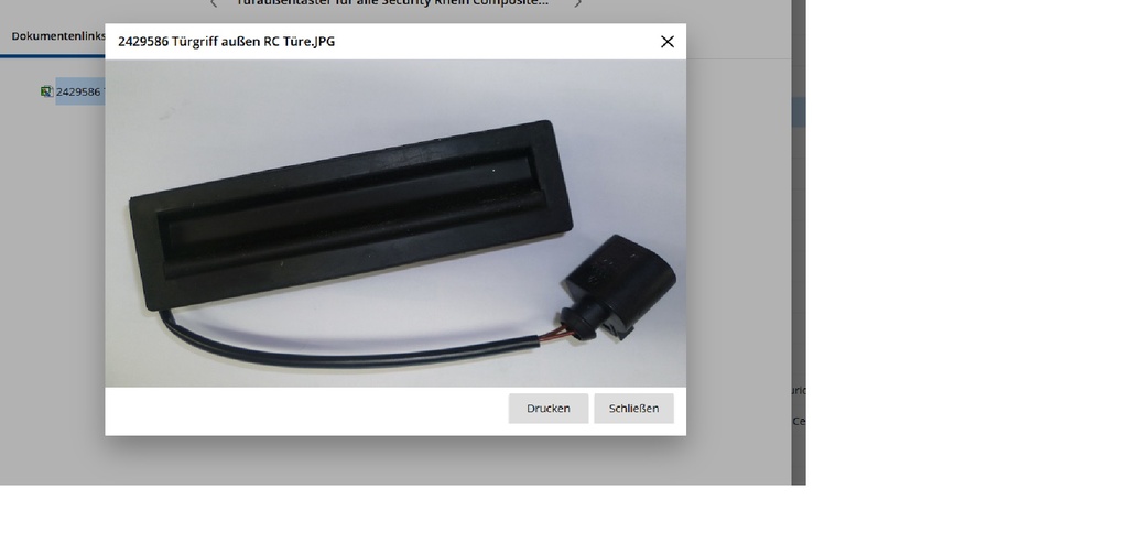 Handgreep celdeur rhein composite concorde