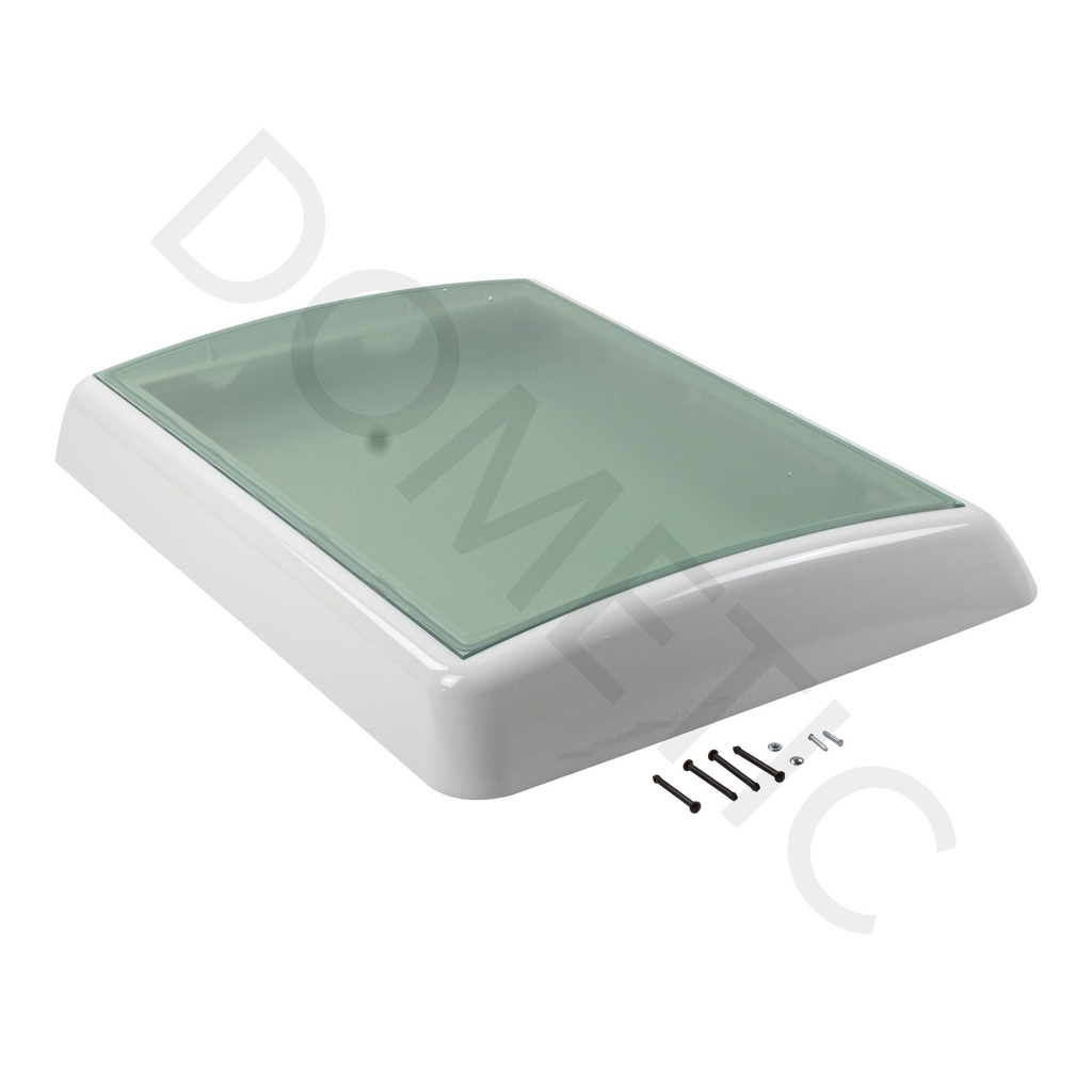 Koepel voor midi heki met draaislinger witte rand