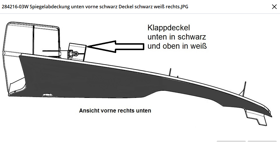 Spiegelarm Wit rechts concorde