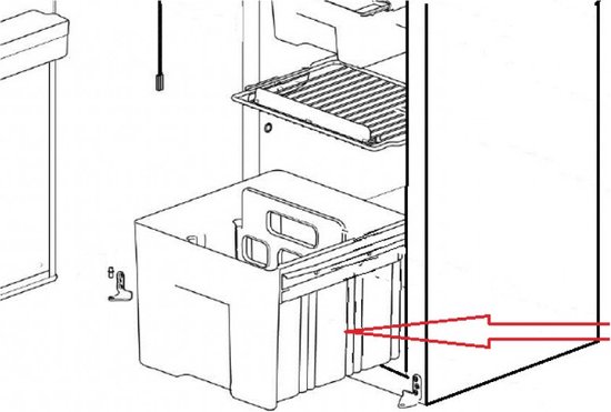 Thetford N3142/N4142 SR drawer bin