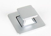 drukknop vierkant zilver