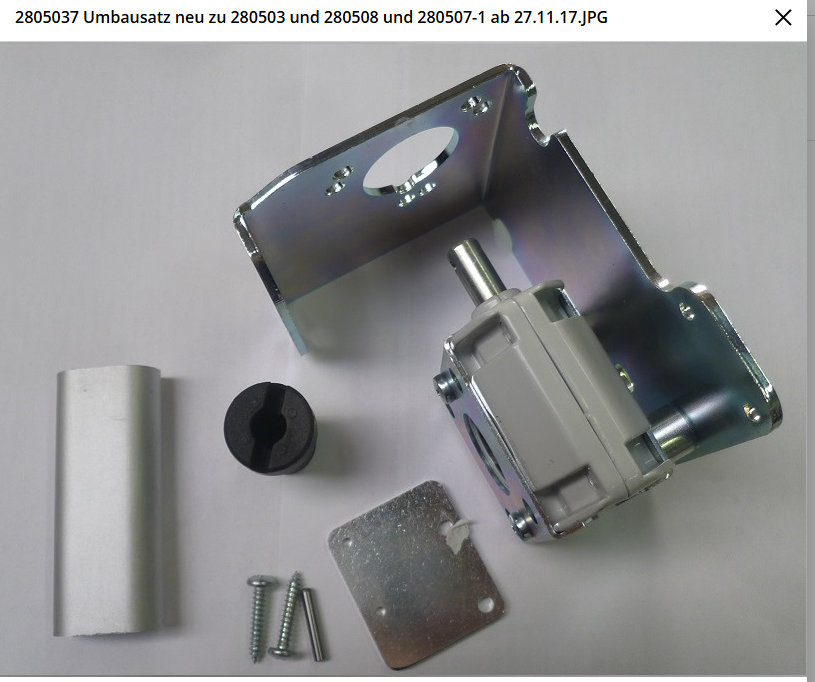 Gearbox voor trap concorde