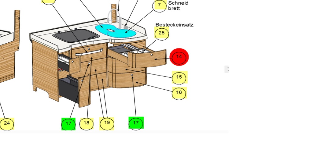 Front gebogen 486 x 240 schuif boven Atlas Zeder