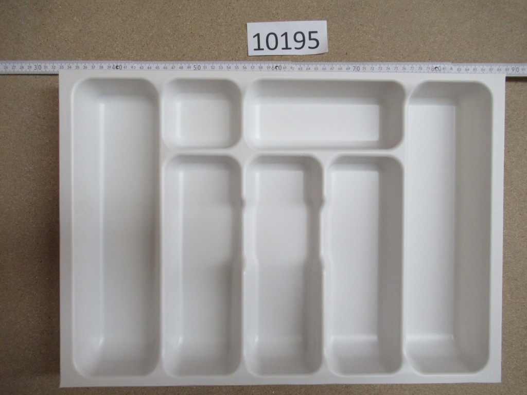 Bestekbakje wit 55cm possl